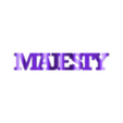 Text Flip - Majesty.stl Text Flip - G.O.A.T.