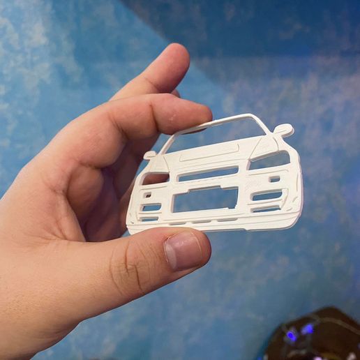 🗝️ Nissan Skyline GT-R R34 Keychain・ OBJ File for ・Cults