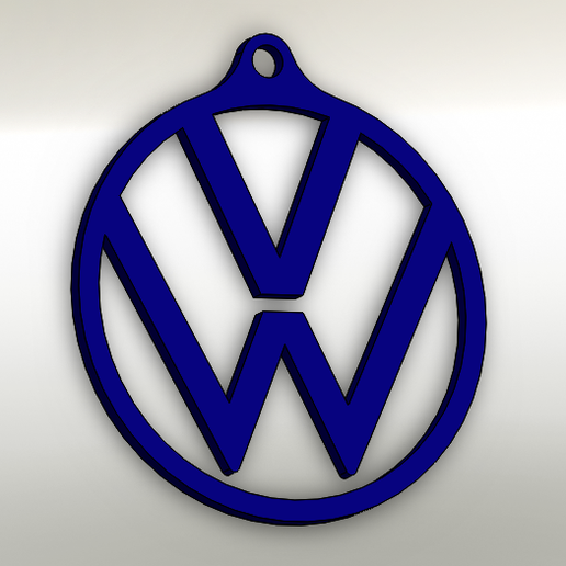 Captura-de-pantalla-(175).png Télécharger fichier STL gratuit Porte-clés NOUVEAU VW ID LOGO VOLKSWAGEN 2020 • Design pour imprimante 3D, Jotadue
