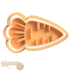 Carrot-1.png Carrot Fondant/Cookie cutter & stamp