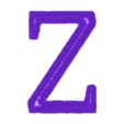 Z.stl Elegant Chiseled Font Alphabet and Numbers (40 3d models)