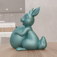 untitled4.png 3D Cute Easter Bunny with Egg Decor as 3D Stl File & Easter Gift, Bunny Rabbit, Bunny Ears, 3D Print File, Easter Decor, Easter Rabbit