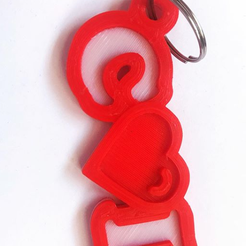 Captura.PNG Key ring with initials and heart