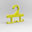 cap-holder012.77.jpg Head Cap Holder for Hanger | Multi Cap Organizer Hook STL Designed in Fusion 360