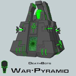Ziggurat03.jpg Fichier 3D Pyramide de guerre DeathBot 6mm & 8mm・Modèle imprimable en 3D à télécharger