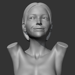01.png Fichier STL Modèle d'impression 3D du buste de la fille CH K・Modèle pour imprimante 3D à télécharger, sangho