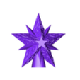half_star_wider_hole.stl Christmas tree topper star