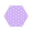 HC-Cap.stl Juego de posavasos hexagonales (impresión con un solo extrusor) VERSION GRATITA CON MARCA DE AGUA