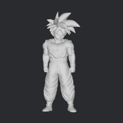 3D file Goku SS3 Power High poly Goku ssj3 💬・3D printing idea to  download・Cults