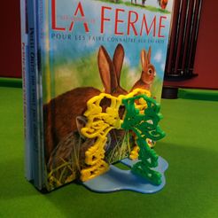 Kid paddle livre ferme.jpg Бесплатный 3D файл Kid-Paddle Book Press・Модель для загрузки и 3D-печати
