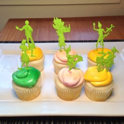 IMG_0864.JPG Datei STL ZOMBIE CAKE TOPPERS SET 1・Modell für 3D-Druck zum herunterladen