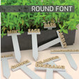 Title-2000x2000.png 3D file Herb Labels - Round Font・3D print model to download