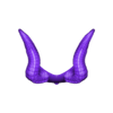 femaledemon2.stl Máscara de demónio feminino com chifres