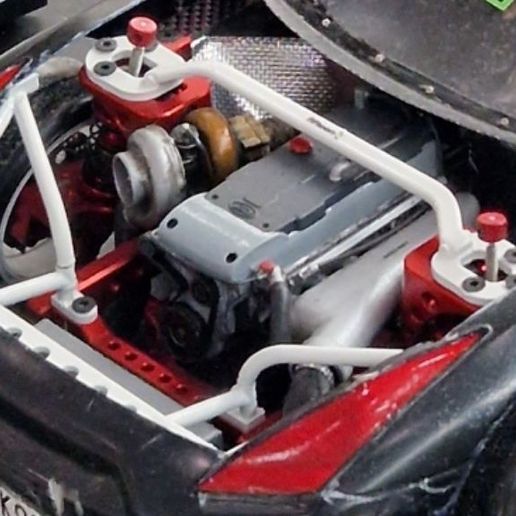 🚗 10th scale RC Drift Car Ford Barra Engine for Rhinomax II・ STL File ...
