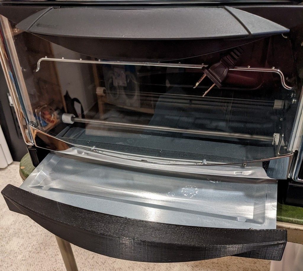 Download free 3MF file Oster Toaster Oven Crumb Tray Handle • 3D print
