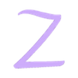 Z_Cover.stl LED Alphabet Font NEW Walt Disney Name Lamp by T-D3SIGN