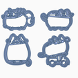 gatos.png pusheen cats  cookie cutters
