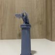 macka1.jpg Flying Cat on Pillar DND miniature - Pre Supported