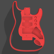 red.png Custom Fender Stratocaster Fully Hollow Design Pattern HardTail Right Handed