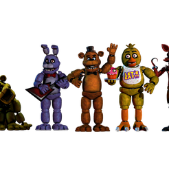 STL file ARTICULATED FIVE NIGHTS AT FREDDY'S: SECURITY BREACH/FNAF 🧁・3D  print object to download・Cults