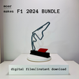 2.png All 24 Races Bundle 2024 Formula 1 Trophy 3D Model | STL Files | Track | Circuit | Motorsport Gift | F1 Collection | 3D Print Ready