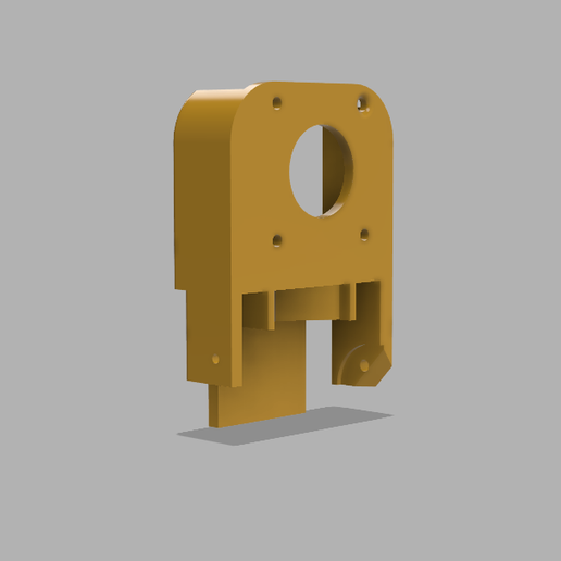 Front.PNG Eryone ThinkerS Driect Drive Extruder Mount