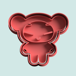 pucca-cookie-cutter-3d-model-stl-file.png pucca cookie cutter cutting mold