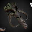 6.png Mythosaur Skull Pendant - Mandalorian Symbol Ready for 3d print 3D print model