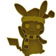 2.jpg Pikachu christmas cookie cutter pokemon