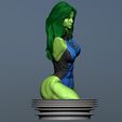 Preview08.jpg Bust She Hulk and She Hulk Fantastic Four 3D print model