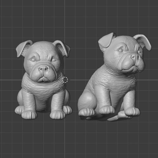 PITBULL DOG - STL FILE #02 3D model