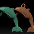a22.jpg Porta-chaves golfinho - Modelo de impressão 3D de golfinho
