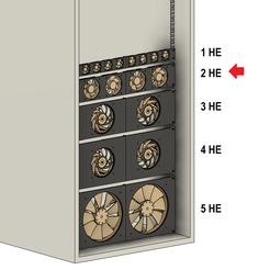 Full-View-1.png Server rack 2 U fan mount (2 U fan unit 19" server rack)
