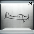 pa-28.png Wall Silhouette: Airplane Set