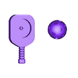 Basic Pickleball Clicker.stl Pickleball Clicker Fidget Toy Keychain Bag Charm