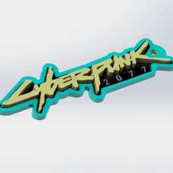 cyberpunkkeychain.jpg CYBERPUNK 2077 Keychain - Printable 3D Model