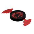 Posavasos-Dragon-2.png 🐉 Dragon Wings Coasters - Easy to Print