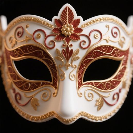 VENETIAN CARNIVAL 2014ピース kei masuda 😷 Máscara de Carnaval Veneziana - Modelo Decorativo Ornamentado