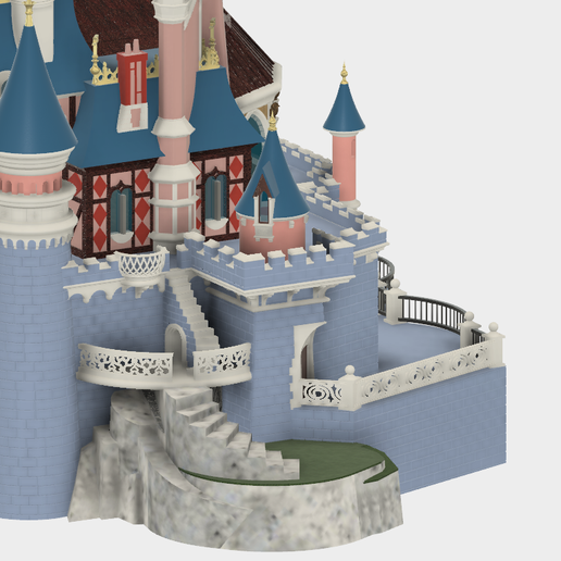 Jardinet.png Chateau Disneyland Paris with Prusa MK2S MMU (Ed2)