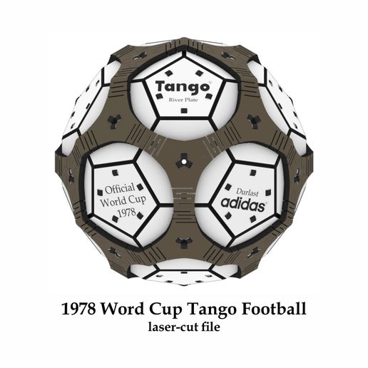 🏈 1978 FIFA Word Cup Tango Ball・ 3D File for CNC machining