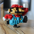 Capture d’écran 2017-03-07 à 09.56.22.png Free STL file 8-Bit Classic Mario・3D print design to download