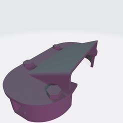 Turret-Periscope-cover-print-image-22Sep23.jpg Файл STL Танк Sherman 1/6 масштаба Щит перископа наводчика・3D-печатная модель для загрузки