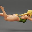 Girl-0003.jpg Beach Volleyball Girl in Bikini Returns a Ball in a Jump 3D Print Model