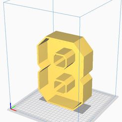 CuraNum8.jpg STL file Number 8・3D printable model to download