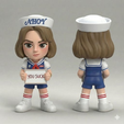 posesrobinahoy.png Robin Buckley (Scoops Ahoy) - Stranger Things - 赤壁 STL figure -
