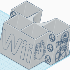 STL file Nintendo Wii Console with Wii Remote and Nunchuk 🕹️・Model to  download and 3D print・Cults