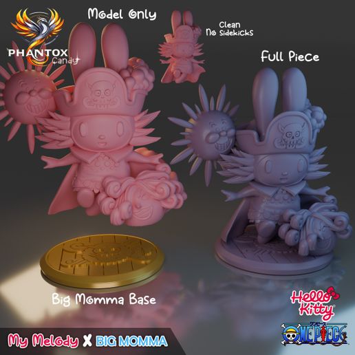 👋 Hello Kitty x One Piece Pack 2・ 3D File for 3D printing・Cults