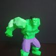 Faible Poly Hulk, tridimagina
