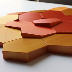 IMG_4679.jpg STL-Datei Hex-Wandpaneele・3D-druckbare Vorlage zum herunterladen