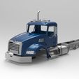 Mack.128.jpg 1:14 Semi truck Mack Granite Chassis Truck STL model for Print